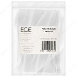 Ece Eko Beyaz 100'lü Plastik Kaşık