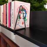 Ece Ev Modası Kitap Tutucu ve Metal Kitap Desteği 2'li Paket - Siyah