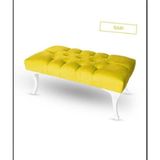 Ece Home Tekstil 45X90 Ebatında Sarı Renk Banch Puf