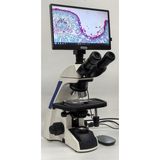 Ece Opto-Edu Laboratuvar Araştırma Mikroskobu Trinoküler 2000X Infinity Plan Optik Sistem ve LCD Ekranlı Mikroskop Kamerası Alüminyum Bavulda