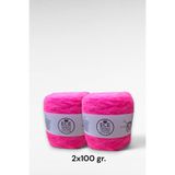 Ece Örgü Tasarım Atölyesi Flamingo Neon Pembe Bol Tüylü Tiftik Moher Yün Örgü Ipi