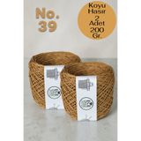 Ece Örgü Tasarım Atölyesi Koyu kese kağıdı rengi (No. 39), kağıt çanta ipi ( 200 gr.)
