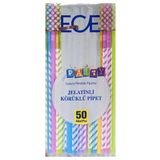 Ece Party Jelatinli Körüklü Pipet 50'Li (Epk691) (8'Li Paket)