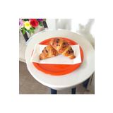 EceAksesuar Metal Tepsi Metal Tabak 6 Adet Yuvarlak Çay Ve Kahve Sunum Tepsisi Sunumluk Tabak 17 cm turuncu 17 x 17