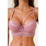 Ecem Yıldız Bralet Dantelli Destekli Sütyen - 75B - Gülkurusu