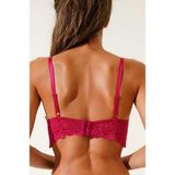 Ecem Yıldız Bralet Dantelli Destekli Sütyen - 90B - Fuşya
