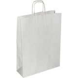 Ecen Plast Beyaz 25X12X31 ( 25 Adet ) ( Kağıt Poşet Çanta )
