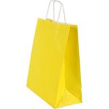 Ecen Plast Sarı Çanta 25X12X31 ( 25 Adet ) ( Kağıt Poşet Çanta )
