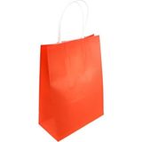 Ecen Plast Turuncu Kraft Çanta 18X8X24 ( 50 Adet ) ( Kağıt Poşet Çanta )