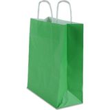 Ecen Plast Yeşil Çanta 25X12X31 50 Adet ( Kağıt Poşet Çanta )