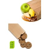 ecenplast 50 Adet 15x24 Kraft Şamua Kese Kağıdı Poğaça Tost Sandviç Kahvaltı Poşeti