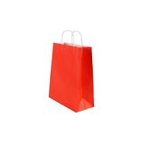 ecenplast Kırmızı Kraft Çanta 25x12x31 ( 10 Adet ) ( Kağıt Poşet Çanta )