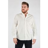 Ecer Regular Fit Kadife Uzun Kollu Beyaz Erkek Gömlek 53722121 2XL