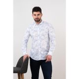 ECER SLİMFİT DESENLİ ERKEK YAZLIK GÖMLEK