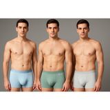 Ece's Design Dikişsiz Buz Ipek Ter Uzaklaştıran Spor Özel Tasarım Erkek Iç Giyim 3 Parça 1010 Boxer - Mavi - Gül - Kurusu - Beyaz