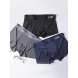 Eces Design Dikişsiz Buz Ipek Ter Uzaklaştıran Spor Özel Tasarım Erkek Iç Giyim 3 Parça 1010 Boxer