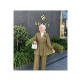 ECESSA FASHİON Çilek Kumaş Volanlı Salaş Takım