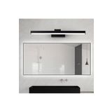 ecestore Ledli 6 Watt Kuğu Led Aplik Ayna Üstü Led Aplik Tablo Apliği Siyah Kasa Beyaz Işık