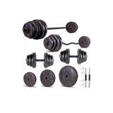 ECG Ecgspor HERO Serisi 78 KG Z BAR Dambıl Seti ve Fitness Ağırlık Seti