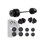 ECG Spor 35 Kg Halter Seti Ve Dambıl Seti Ağırlık Fitness Seti