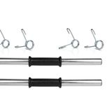 Ecgspor 2 Adet 45 Cm Krom Dambıl Barı+ 4 Adet Çelik Sıkıştırma Yayı