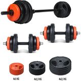 Ecgspor 23 kg Grip Plate Turuncu Siyah Halter & Dambıl Seti | Yerli Üretim – 2 Yıl Garantili ve Dayanıklı Ürün