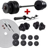 Ecgspor 48 kg Z Bar Halter Dambıl ve Ağırlık Fitness Seti