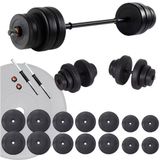 Ecgspor 85 kg Vinyl Halter ve Dambıl Ağırlık Seti