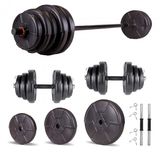Ecgspor Hero Serisi 45 kg Dambıl Seti ve Halter Seti Ağırlık Fitness Seti