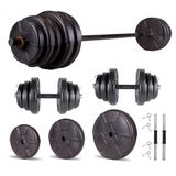 Ecgspor Hero Serisi 55 kg Dambıl Seti ve Halter Seti Ağırlık Fitness Seti