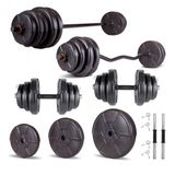 Ecgspor Hero Serisi 58 kg Z Bar Dambıl Seti ve Fitness Ağırlık Seti