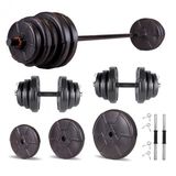 Ecgspor Hero Serisi 85 kg Dambıl Seti ve Halter Seti Ağırlık Fitness Seti