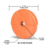 Ecgspor Özel Seri 2x1.5 kg Turuncu Plaka
