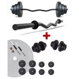 Ecgspor Z Bar 35 kg Dambıl Seti Ve Fitness Ağırlık Seti