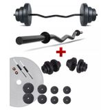 Ecgspor Z Bar 45 kg Dambıl Seti Ve Fitness Ağırlık Seti