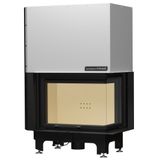 Echa Tech 80 Sağ Açık Asansörlü Çelik Köşe Şömine Haznesi