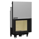 Echa Tech Düz 80x64 Asansörlü Çelik Şömine Haznesi