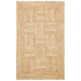 Echo Ech 06 Natural Xw Flatweave El Dokuma Naturel Jüt Hasır Halı, Natural, 140 x 200