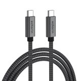 Echorin 240W, 20 Gbps, 4K 60Hz, USB C'den USB C'ye, Örgülü Hızlı Şarj, Görüntü ve Veri Aktarım Kablosu PD 3.2, 5A, iPhone 15, 16, 17, M2 MacBook Pro, Air, iPad Pro ve Galaxy S25, S24, S23 ile Uyumlu
