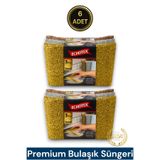 ECHOTEX (6 ADET) Magic Shine Sünger Özel Telli Bulaşık Süngeri Mikrofiber Doku Fabrikadan Satış Mağazası