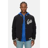 Ecko Unltd. Crocker Siyah Baskılı Nakışlı Loose Fit Erkek Kolej Mont - 3XL