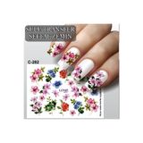 ECLAT TIRNAK STİCKERİ ÇİÇEK (SULU TATTOO ÇIKARTMA) ŞEFFAF ZEMİN