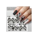 ECLAT TIRNAK STİCKERİ DANTEL (SULU TATTOO ÇIKARTMA) ŞEFFAF ZEMİN