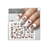 ECLAT TIRNAK STİCKERİ KALP, DUDAK, ÖPÜCÜK, MEYVE, DENİZ, YAZ (SULU TATTOO ÇIKARTMA) ŞEFFAF ZEMİN