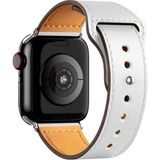 Eco Apple Watch 38MM KR415 Luaz Deri Kordon (Saat Değildir) - Beyaz - 1BW-Beyaz