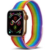 Eco Apple Watch 38MM Metal Mıknatıslı Kordon (Saat Değildir) - Gökkuşağı