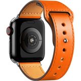 Eco Apple Watch 42MM KR415 Luaz Deri Kordon (Saat Değildir) - Turuncu