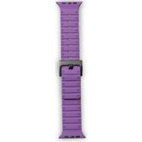 Eco Apple Watch 42MM Magnus Mıknatıslı Silikon Kordon (Saat Değildir) - Mor