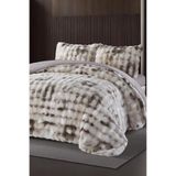eco concept Çift Kişilik Pelüş Yatak Örtüsü, Tavşan Tüyü Çift Kişilik Yatak Örtüsü 220x240 Cm Kahve