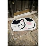 eco concept Kedi Paspas, Dijital Baskı Kedili Kapı Önü Paspası, İç Mekan Paspası